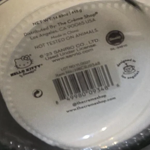 Hello Kitty x The Crème Shop Cotton Pads Jar NWT Sanrio Collectible Skincare - Picture 6 of 6